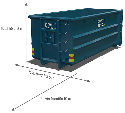 Mått lastväxlarcontainer 30
